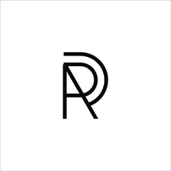 letter RA logo design vector