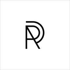 letter RA logo design vector