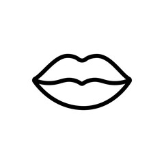 Lips Vector Icon. Beauty and SPA Symbol EPS 10 File