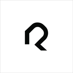 letter R logo design vector