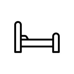 Bed Vector Icon. Beauty and SPA Symbol EPS 10 File