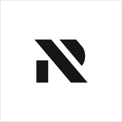 letter R logo design vector