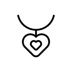 Necklace Vector Icon. Beauty and SPA Symbol EPS 10 File