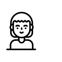 Girl Avatar Vector Icon. Beauty and SPA Symbol EPS 10 File