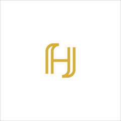 letter H logo design vector