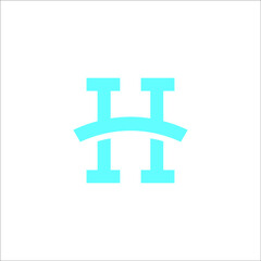 Obraz premium letter H logo design vector