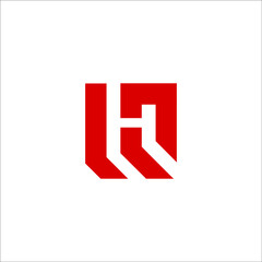 letter H logo design vector