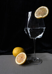 lemon and glass