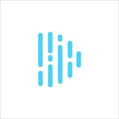 letter D logo design vector