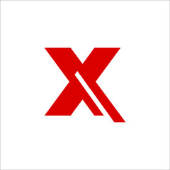 letter X logo design vector