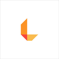 letter L logo design vector
