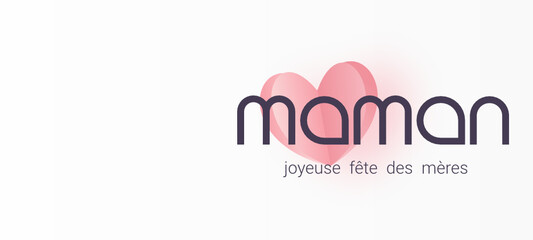Obraz premium Joyeuse Fête des mères - bonne fête maman - Fête des mères - je t'aime - maman