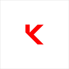 letter K logo design vector