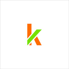 letter K logo design vector