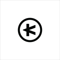 letter K logo design vector