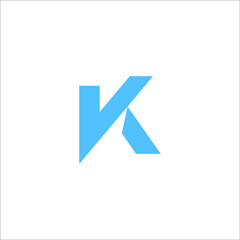letter K logo design vector