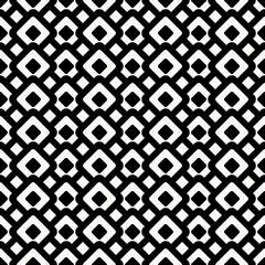 Rhombuses seamless pattern. Vector monochrome wallpaper.