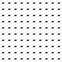 Fototapeta na wymiar Square seamless background pattern from geometric shapes are different sizes and opacity. The pattern is evenly filled with black diving goggles symbols. Vector illustration on white background