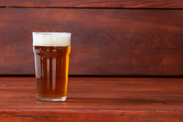 Glass of craft beer