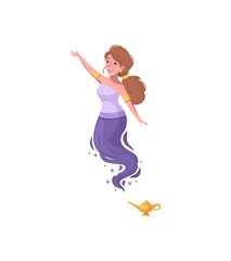 Genie Cartoon Illustration