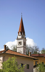Church of Saint Lucia in Most na Soci. Slovenia