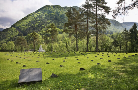 Austro-Hungarian military cemetery near Tolmin. Slovenia