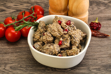 Chicken Liver with cream sauce