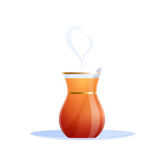 Vase With Tea Composition