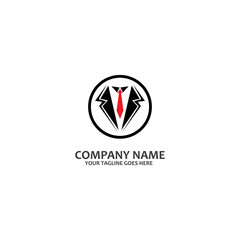black mafia men tuxedo symbol vector logo