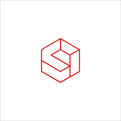 letter S logo design vector