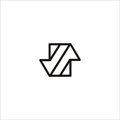 letter S logo design vector