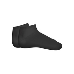 Pair Black Socks Composition