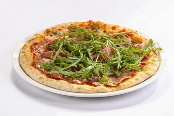 Italian Pizza with sausages and cheese