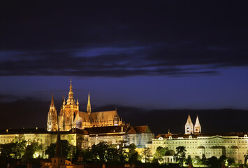 View of Hradcany in Prague. Czech Republic