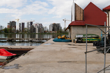 boat station on the lake