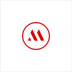 m logo design vector sign