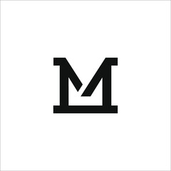 m logo design vector sign