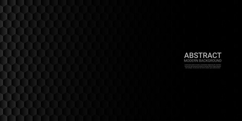 Dark hexagonal shape background. Abstract Hexagonal background.