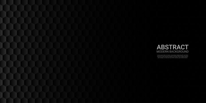 Dark hexagonal shape background. Abstract Hexagonal background.