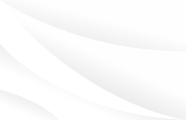 Obraz premium Minimalist Clean Wavy White Background Design Vector