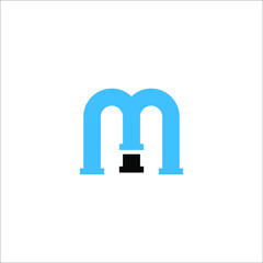 m logo design vector