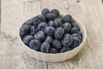 Ripe sweet tasty blueberries heap
