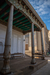 Shah-i-Zinda or Shohizinda (The Living King), a necropolis in Samarkand, Uzbekistan.