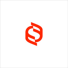 letter FS logo design vector