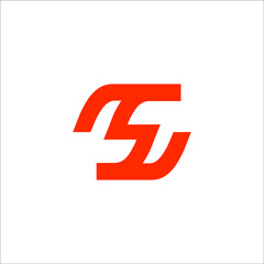 letter FS logo design vector