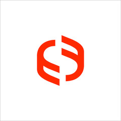 letter FS logo design vector