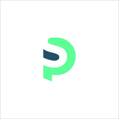 letter PS logo design vector
