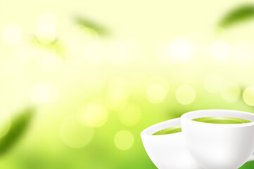 Vector 3d illustration of a tea ceremony