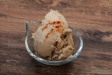 Herring butter spread in the bowl
