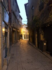 narrow street in the town